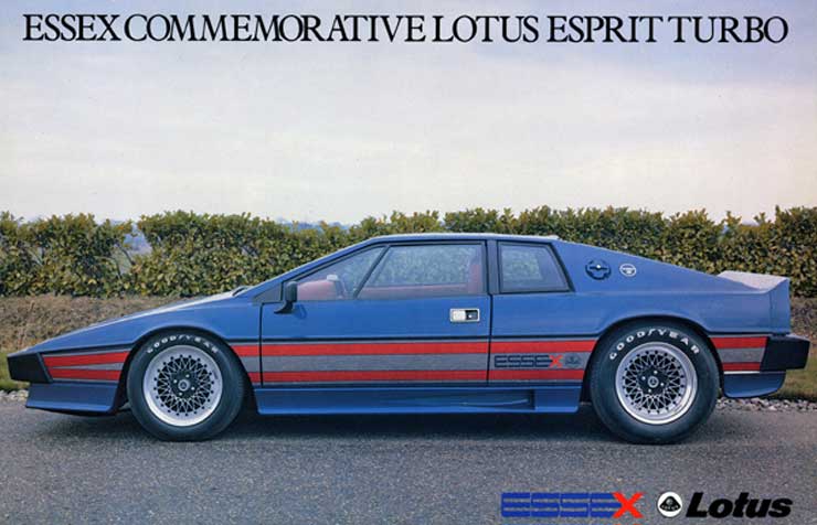 Lotus Esprit Turbo Essex Commemorative chassis 10858 brochure